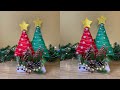 Diy mini Christmas Tree Table Decor #christmasdecoration #christmastree