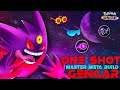 GENGAR IS INSANELY STRONG FOR SOLO QUEUE RANK PUSH WITH ONE SHOT EMBLEM BUILD | POKEMON UNITE