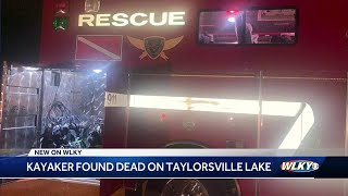 Investigation underway after kayaker found dead on Taylorsville Lake