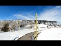 virtual treadmill trail run snow yellowstone s mammoth hot springs terraces 4k 1 29 25