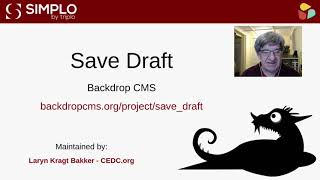 Save Draft Module - Backdrop CMS