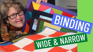 🏆 How to Bind Your Quilt - Part 2 Wide and Narrow Bindings