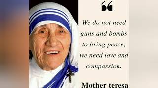 Mother Theresa Inspirational quotes