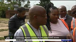 Joburg water crisis to be resolved soon