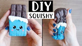 DIY Chocolate SQUISHY - Hoe maak je zelf een kawaii squishy? Semi-Slow Rising