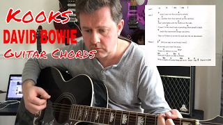 David Bowie - Kooks - Guitar Chords Play Along