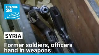 Syria's reconciliation centres: Former soldiers, officers hand in weapons • FRANCE 24 English