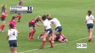 Great Britain vs France (Women A) - 7th World University Rugby 7 Championship 2016 – Swansea