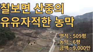 (종료)(유-004) 정읍시 칠보면의 유유자적한 산중의 농막과 ,토지