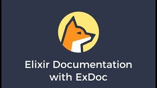 Elixir Documentation with ExDoc