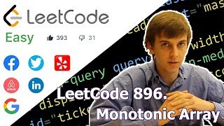 LeetCode 896. Monotonic Array (Algorithm Explained)