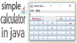 Java programming tutorial - Building a Basic Calculator
