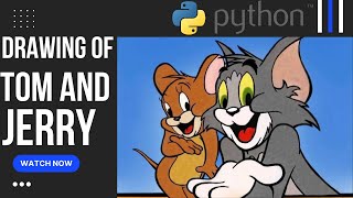 Python Project Tom and Jerry design | How to draw tom and jerry by python | Python Turtle Tutorial