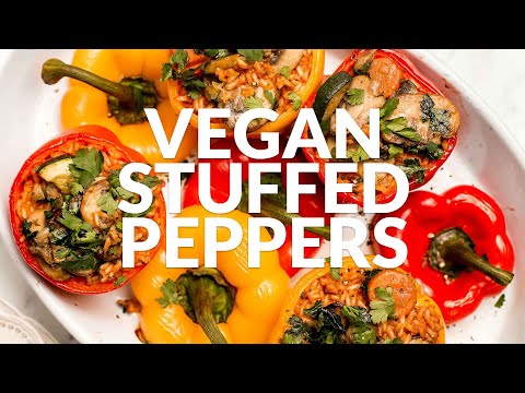 Ellen's recipe for vegan stuffed peppers