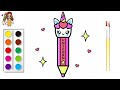 How to draw cute unicorn magic pen drawing step by step