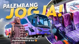 NAIK BUS INI BIKIN BETAH DI PERJALANAN 😍 Po Ramayana (Palembang - Jogja) PART 1