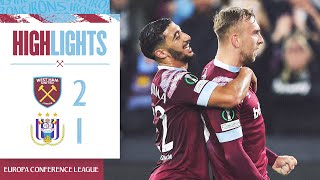 West Ham 2-1 Anderlecht | Hammers Secure Qualification | Europa Conference League Highlights