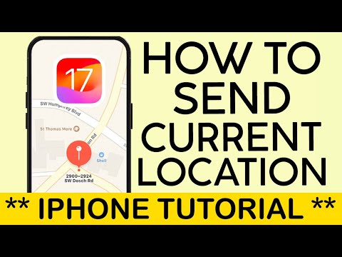 How to Send Current Location on iPhone iOS 17 Drop Pin for Current Location Message (2023)