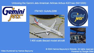 Unboxing the Gemini Jets American Airlines Airbus A321neo (N413AN)