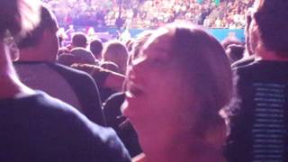 Sandra Smith Dancing at Bruce Springsteen's, The River Tour, at the LA Sports Arena.