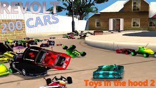 Re-volt - 200 Cars race ! - Toys in the Hood 2