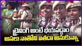 Women Police Emotional Moments At  Passing out Parade |  Warangal | V6 News