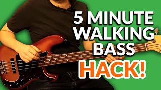 Learn The 5 Minutes Walking Bass 'Hack'