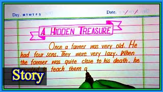 Write a Story on a "Hidden Treasure" | The Hidden Treasure Story in English | Hidden Treasure