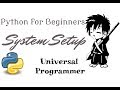 System setup for python with sublimetext | Python for Beginners 1