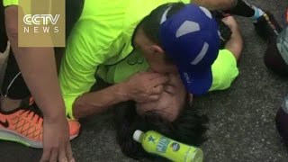 Shanghai marathon contestant suffers sudden cardiac arrest, saved by fellow runners