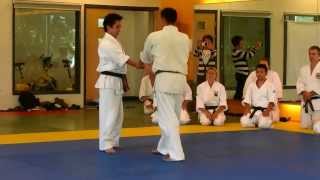 Sakai Sensei demonstrating basic wrist grips