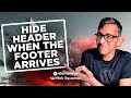Hide Sticky Header when the Footer Appears - Code Snippet
