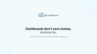 CloudExpat Demo: AI-Powered Cloud Cost Optimization in 60 Seconds
