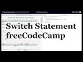 Switch Statements freeCodeCamp |JavaScript programming tutorial |  #javascript #switchStatements