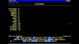 FilePro - Chapter 2 - Define Screens