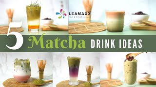 5 Matcha Drinks for Matcha Lovers: strawberry latte, sparkling soda, smoothie | LEAMAXX'S RECIPES