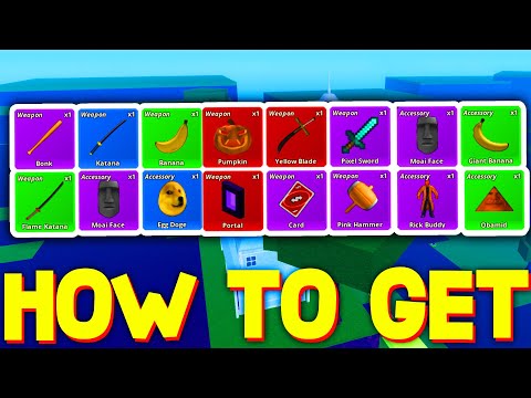 HOW TO GET AND USE ALL ITEMS in MEME SEA! ROBLOX