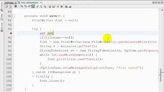 Java Notepad Project-part 5