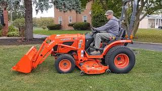 Kubota B2320 HST Tractor with Loader Mower for sale Shippensburg Pa 17257