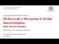 90 domande 90 risposte di Diritto Amministrativo con Simone Chiarelli