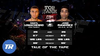 Vasiliy Lomachenko vs Jose Luis Ramirez | FREE FIGHT LOMA's PRO DEBUT