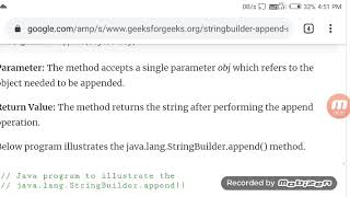String builder append () method(2)