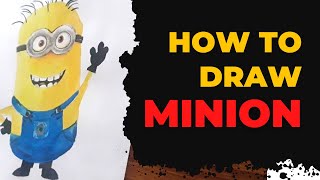 Minion Drawing step by step | How To Draw A Minion | Poster Colour Painting