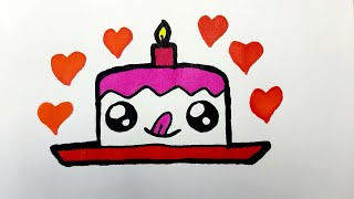 Как нарисовать ТОРТ / How to draw a CAKE