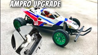 Tamiya Grasshopper 2 \u0026 Super Hornet Ampro Transmission Brace Install, Run \u0026 Review Video.