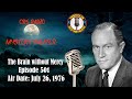 CBS Radio Mystery Theater: The Brain without Mercy | Air Date: July 26, 1976