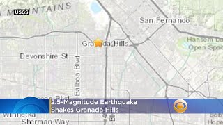 2.5-Magnitude Earthquake Shakes Granada Hills