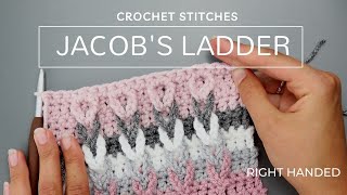 Jacob's Ladder Crochet Stitch for Beginners | Easy Jacob's Ladder Stitch Tutorial | Ladder Stitch