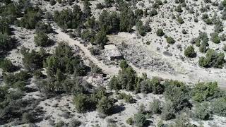 Freiberg Mine, Lincoln County, NV; drone video of interesting features