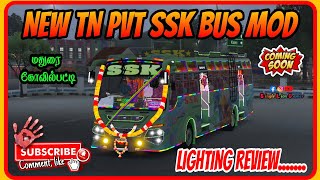 🎀😍 TN PVT R.S MANI BUS MOD LIGHTING REVIEW........🤩😎[COMING SOON] #tnpvtbus #gaming #mods #bussid